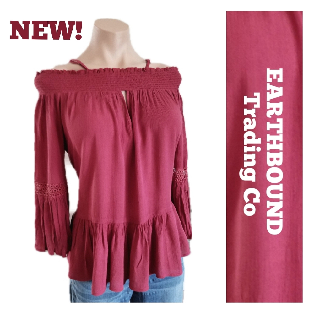 NEW! Earthbound Trading Co. New blouse size large